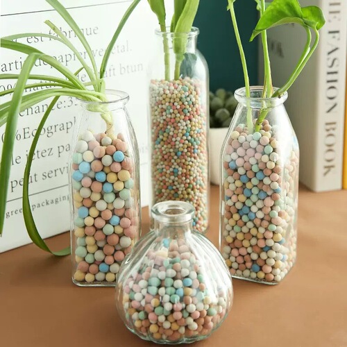Colored ceramsite particles for flower bottom flower paving, breathable flower cultivation, hydroponic potted paving stone, succulent nutrition