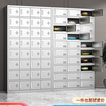 304不锈钢餐盘柜员工食堂多门碗柜餐厅职工餐具柜学校饭盒储物柜