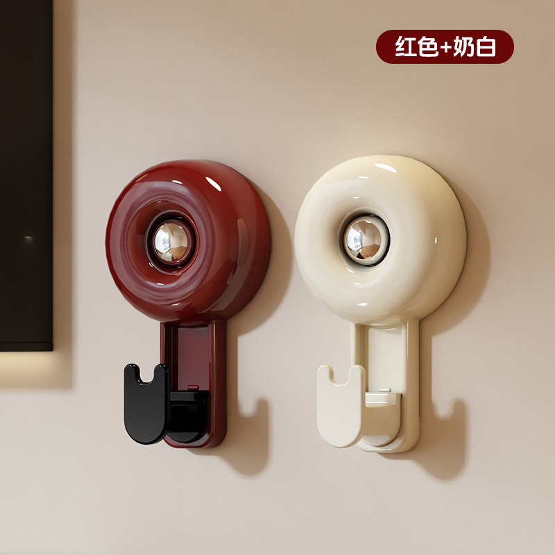 中古风大号吸盘挂钩家用门后免打孔多功能衣帽粘钩厨房收纳神器|undefined