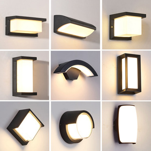Cross-border outdoor waterproof wall lamp aisle villa courtyard shop entrance outdoor super bright balcony terrace wall lamps