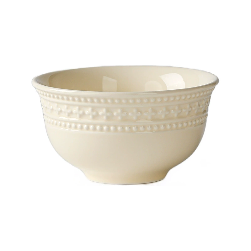 Ceramic Dinner Plate, french-style glazed porcelain, high-quality home tableware