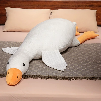 Pillow Big White Goose Sleeping: Oyuncaq yastıqlar - beanie-velvet-goose-50cm
