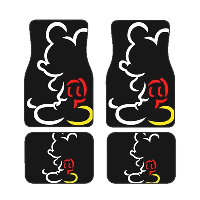 Avtomobil döşəmə paspasları: Cartoon Animation Car Stain-Resistant Floor