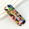 Marble acrylic hairgrip, set, European style, Amazon