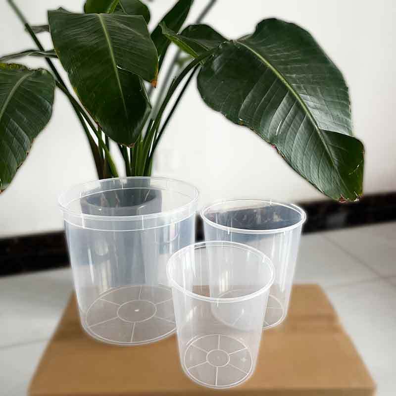 Disposable Transparent Plastic Paint Mixing Cup Paint Bucket Enlarged and Thickeneded Transparent Plastic Bucket Transparent Flower Pot Large Capacity