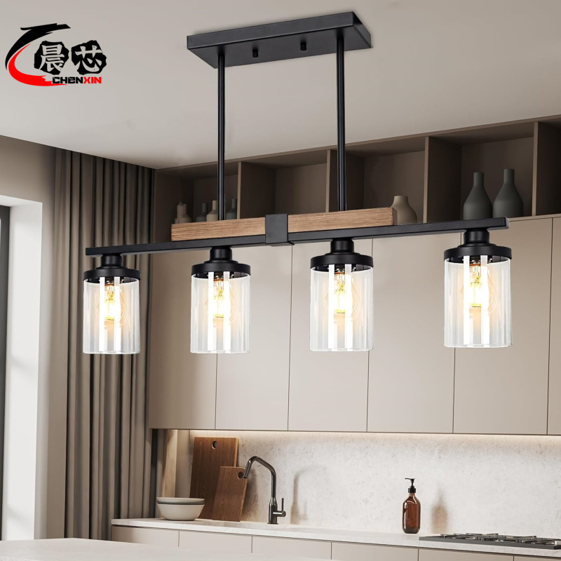 Wayfair Amazon Kitchen Dining Room with Clear Glass Lampshade Vintage Farmhouse Creative Wrought Iron Multi-faceted Chandelier Wayfair Amazon Kitchen Dining Room with Clear Glass Lampshade Vintage Farmhouse Creative Wrought Iron Multi-faceted Chandelier