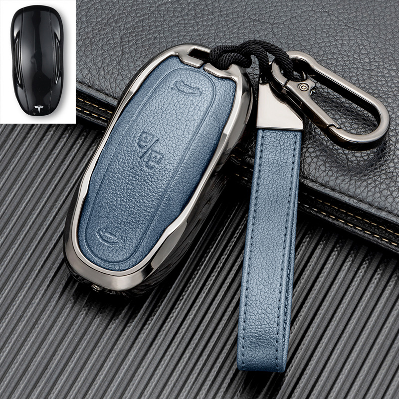 자동차 모양 키/건 블루/키 체인