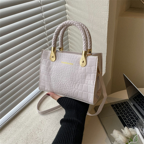 Bags for women  fashion trend casual portable small square bag Korean version retro one-shoulder crossbody women's small square bag
