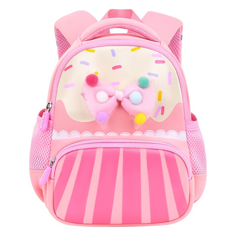 Nuevo kindergarten mochila niños y niñas de dibujos animados lindo 1-7 años de edad protección de la columna vertebral reducción de la carga de gran capacidad mochila