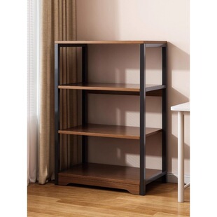 Simple Bookshelf Home Living Room Iron Sundry Shelf Durable Primary and Secondary School Student Bookshelf Multi-Layer Floor-Standing Storage Rack
