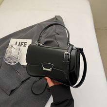 包邮2025春夏季新款PU净面小方包跨境轻奢通勤单肩斜挎手提女包包