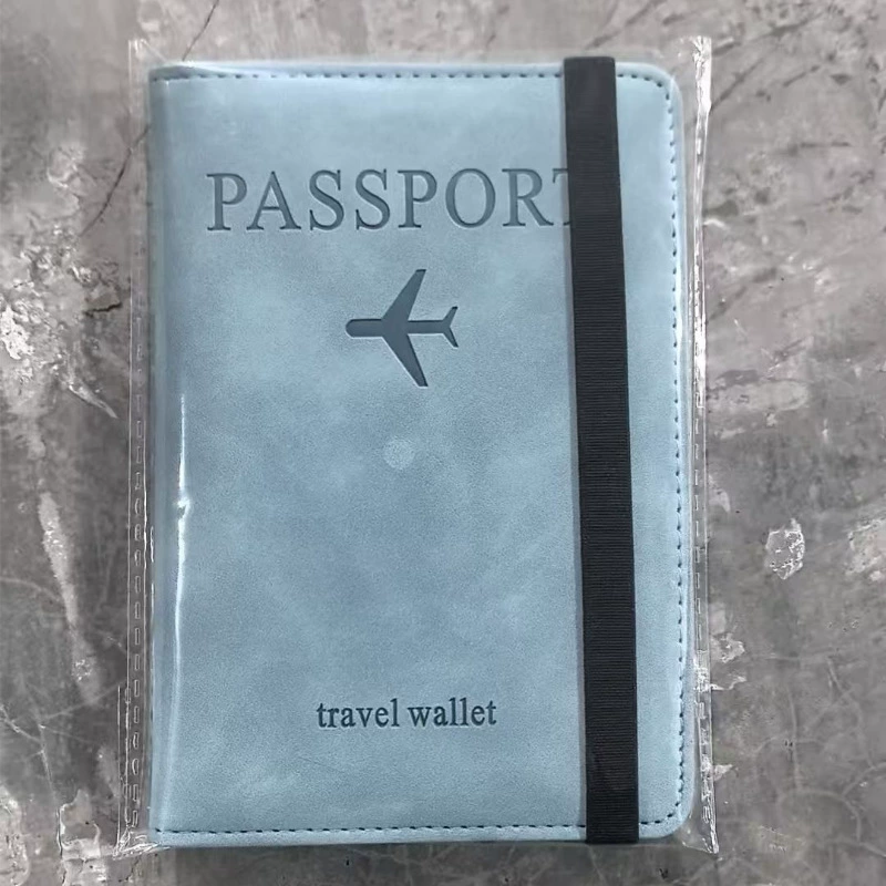 Passport Cover PU Travel Wallet, Universal Handheld Protective Case, 15 × 11 cm, Multi-Color