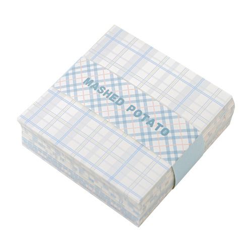 Paper dyeing note paper plaid element series creative plaid ins style message note paper 10 styles