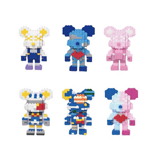 Colorful multi-intelligence assembly toys of the same style building blocks small combination series night market stalls supply manufacturer goods
