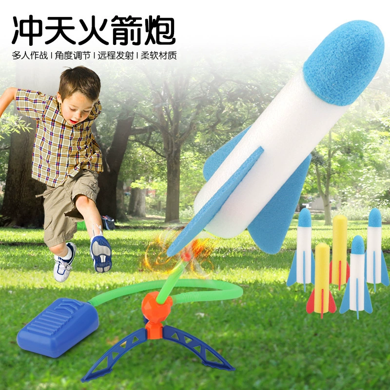 Rocket from foam, travel flashing toy