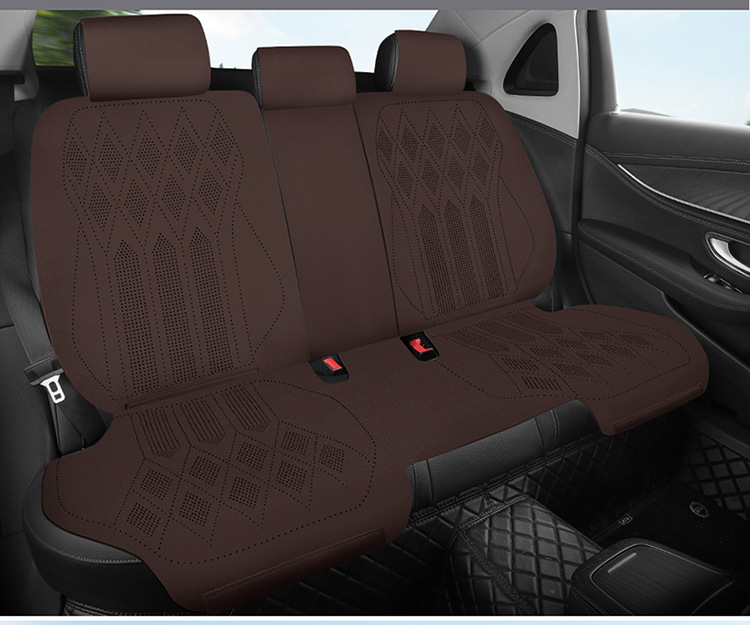 25 New All-Season Suede Leather Saddle Pads, Breathable, Dirt-Resistant and Wear-Resistant Car Seat Cushions, Car Interior Seat Covers