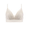 Cream sexy summer thin wireless bra, push up bra, underwear