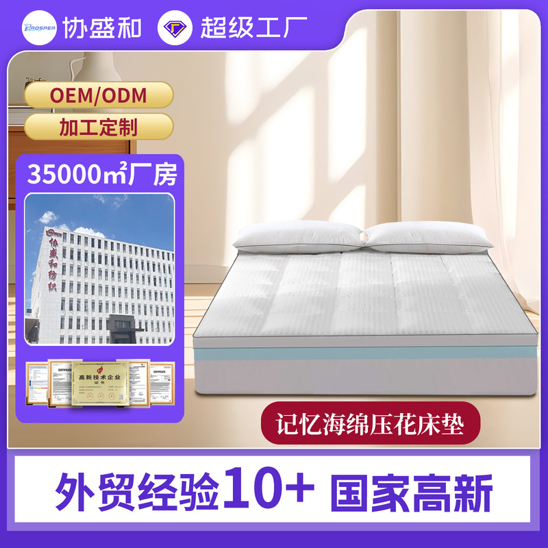 Memory Sponge Embossed Mattress Thickened High Density Sponge Mattress Cushion Factory Direct Foreign Trade
