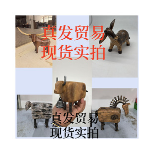 �羳Vintage Longhorn Bull Sculpture�͹��L�ǹ�ţ��֬�[������