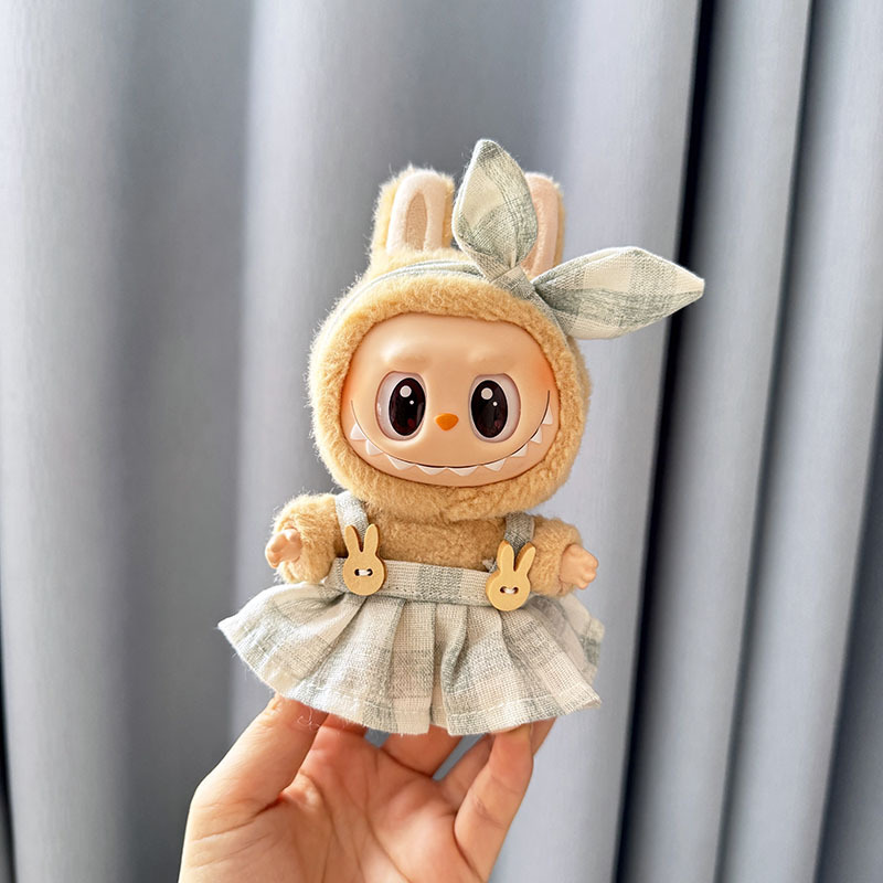 仅售衣服] 一二代钥匙扣La布布衣服挂件拉布布娃衣连衣裙珍珠发饰|undefined