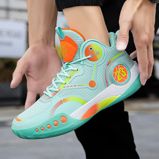 New Basketball shoes men's high-top combat boots breathable non-slip wear-resistant shock-absorbing middle school student sneakers cement floor sneaker men