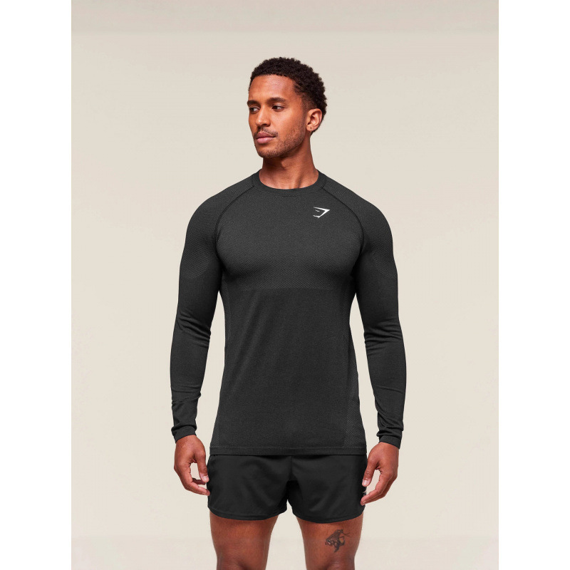 Amazon Export Men's Bodysuit Gymhsark Sports Fitness Running Training Clothing Elastic Printed Long-Sleeved T-Shirt Amazon Export Men's Bodysuit Gymhsark Sports Fitness Running Training Clothing Elastic Printed Long-Sleeved T-Shirt
