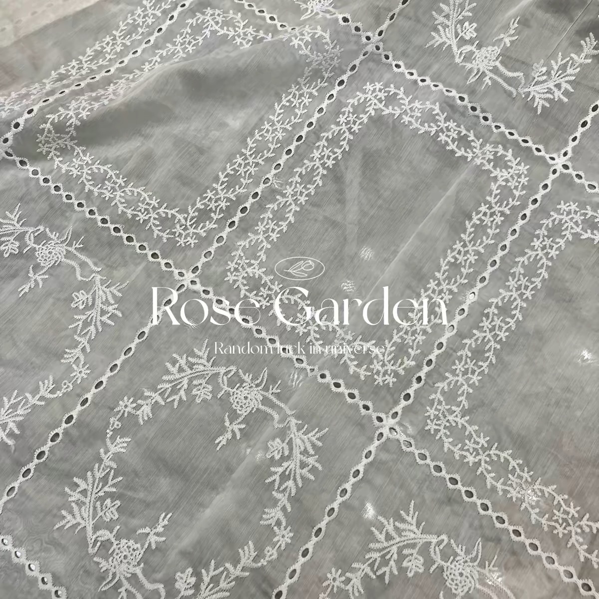 バラの花園の刺繍の布地の服の布地のテーブルクロスのカーテンの布地の新商品の韓国式のフランスの風格