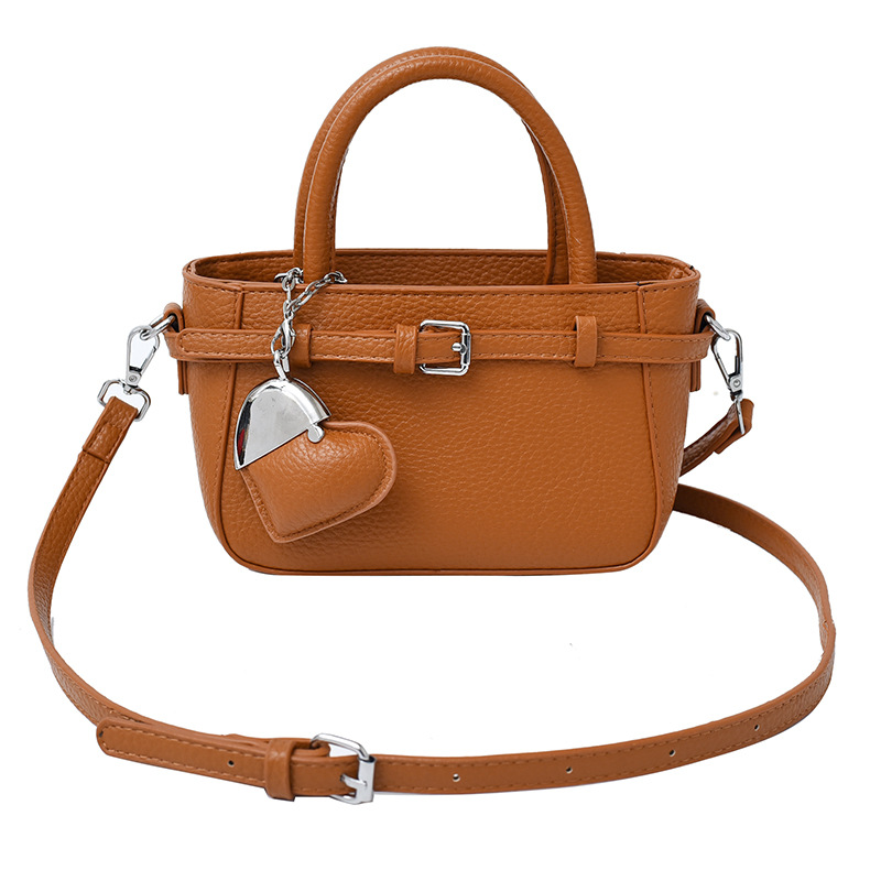 Bolso Tote de diseño de nicho 2025 verano nuevo estilo bolso de hombro con patrón de lichi bolso de mensajero de amor de moda mujer