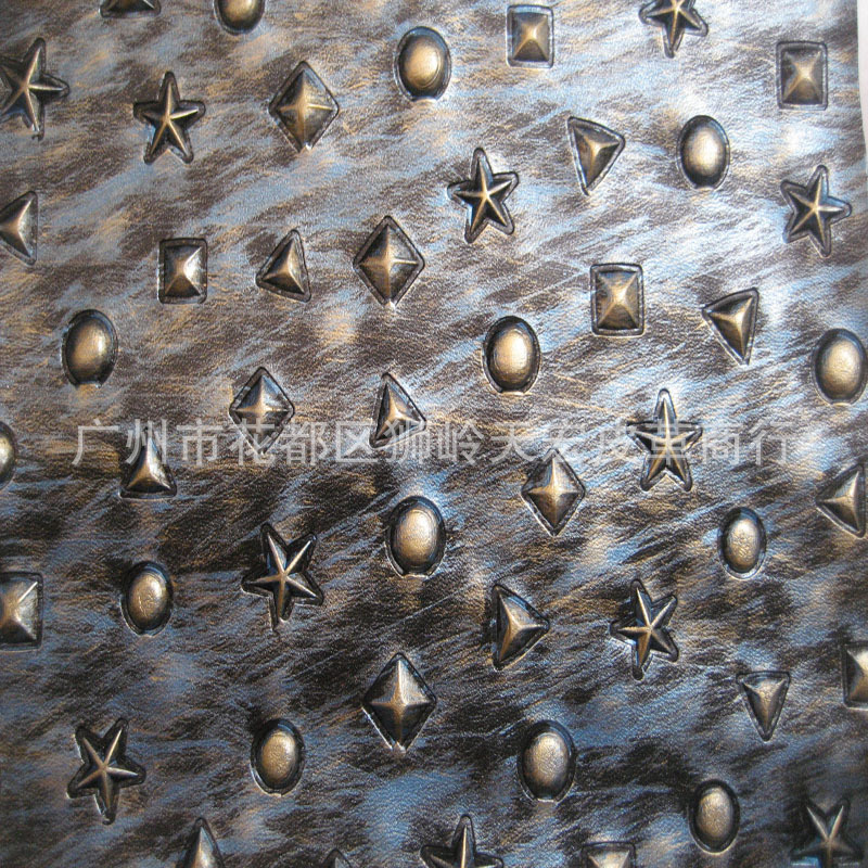 文具沙发复古皮装饰PU革特殊压纹图案仿古玫瑰花工程人造革鞋袋革