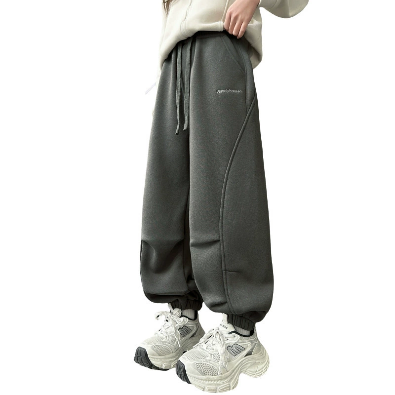 Демисезонные детские casual брюки, утолщённые, для подростков, западный стиль