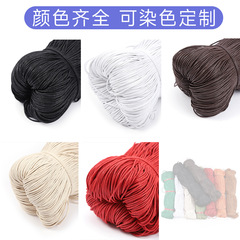 Bulk Colorful 1mm Round Cotton Wax Rope DIY Handmade Weaving Rope Coffee Brown Necklace String Black 100% Cotton Wax Thread