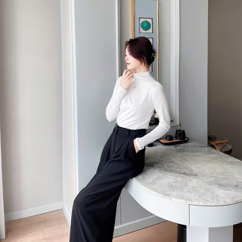 2025新款打底衣女内搭外穿长袖上衣修身百搭莫代尔软糯打底衫t恤|undefined