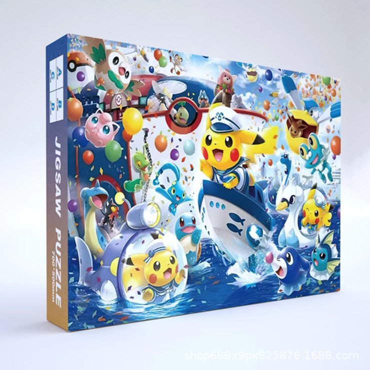 Rompecabezas 1000 piezas de papel de gran tamaño 70*50 cm lámpara de invierno con pegamento Juguetes educativos de descompresión para adultos al por mayor