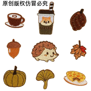 原创电脑绣花标卡通时尚小配饰patch手机壳包包服装辅料补丁布贴