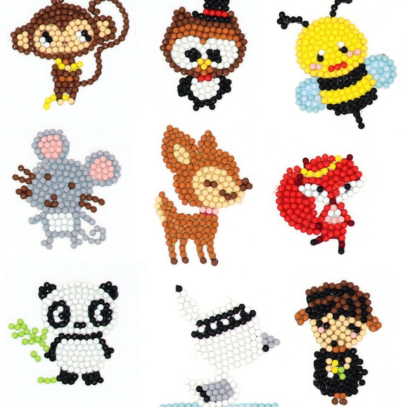 2024 nuevo estilo 5d princesa de dibujos animados pegatinas gratis pintura de diamantes artesanía para niños pegatinas decorativas de bricolaje pegatinas de refrigerador