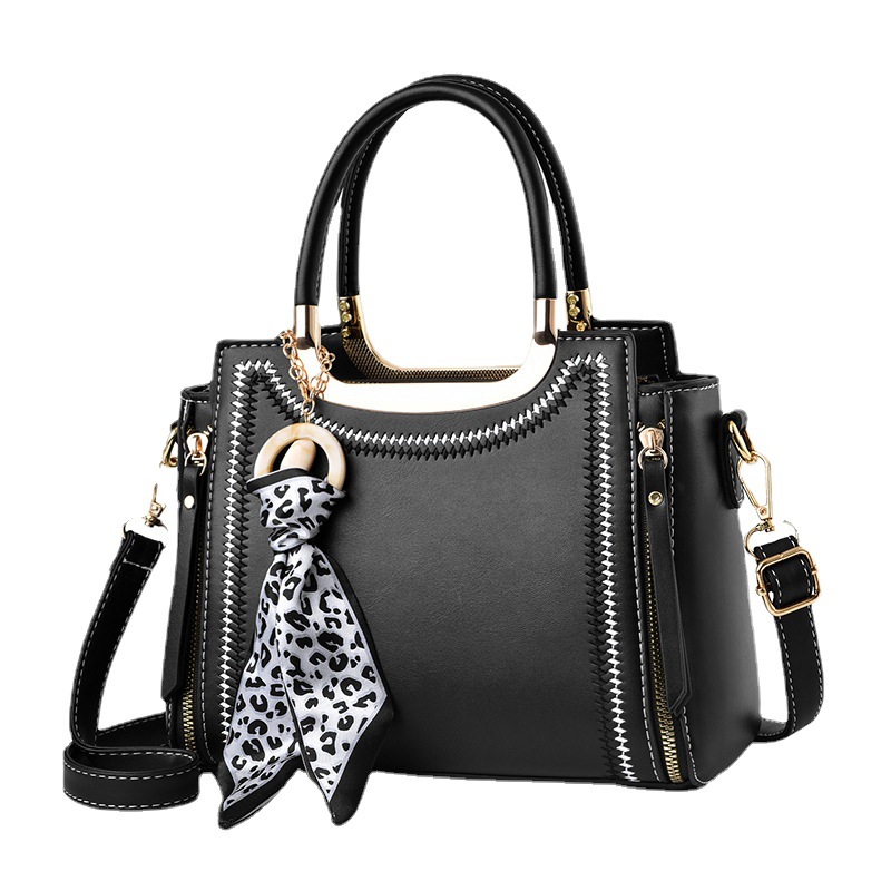 Bolso de Mano de Moda para Mujer 2024, Bolso Pequeño Cuadrado con Decoración de Pañuelo de Seda, Bolso Bandolera de Un Solo Hombro, Venta al por Mayor