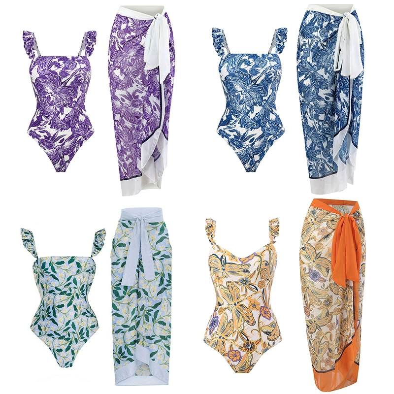 (Св cross-border торговля), комплект шифон пляжный купальник, европейский стиль