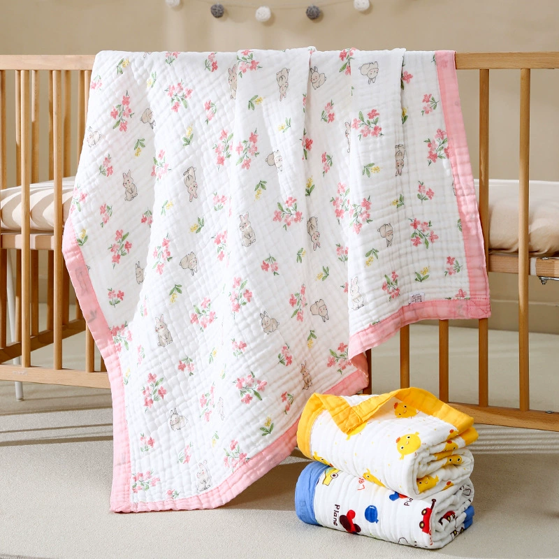 Марлевые банные полотенца для детей типа 6-слойный новорожденный, хлопчатобумажное полотенце, детское впитывание воды, детское полотенце, детское одеяло, детское одеяло