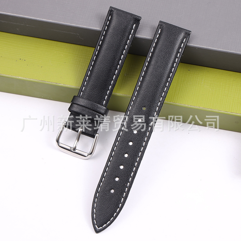 [Venta directa de fábrica] correa de reloj de cuero de ternero aguja de correa de reloj de pulsera de reloj general de cuero de vaca suave aguja al por mayor transfronteriza