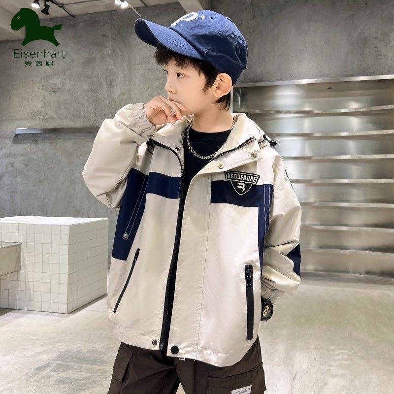 Autumn jacket for boys, windproof waterproof trench coat, for teenagers
