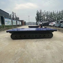 全地形爬坡橡胶履带底盘 防水遥控电动履带底盘 多用途变速箱底盘
