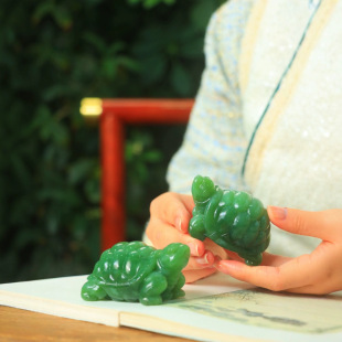 Jin Yu Tang Xinjiang Hetian Jade Jasper Cat's Eye Old Pit Jade Fine, Warm, Bright and Uniform