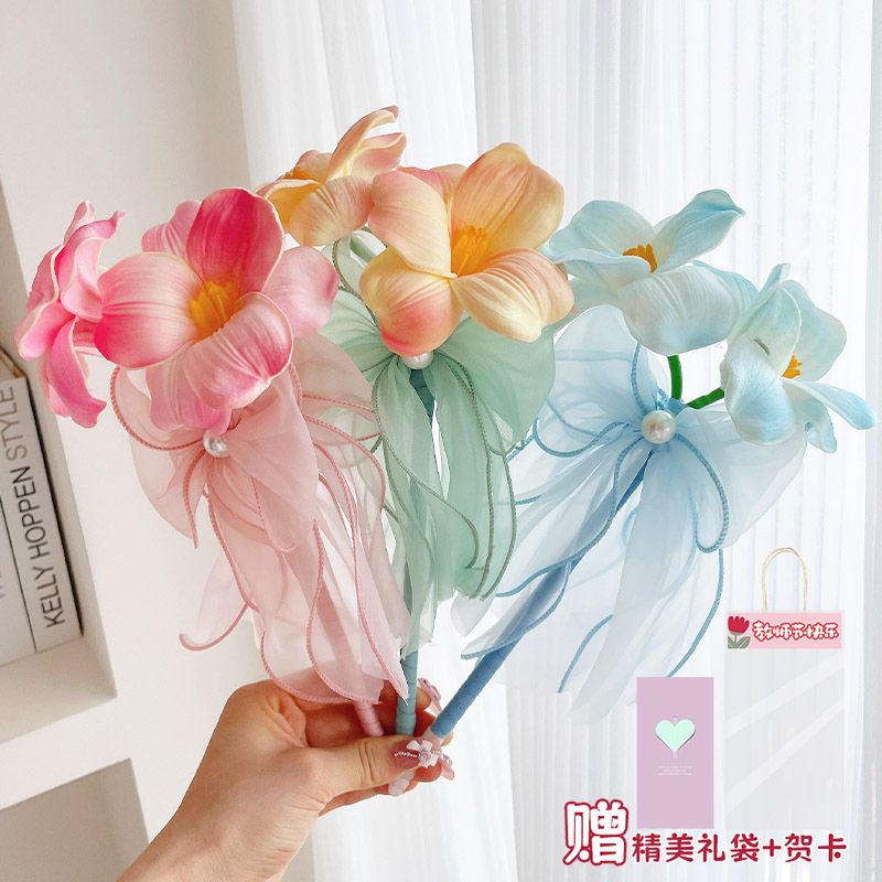 原创新款实用礼物花束金香花笔幼儿园郁开学教师节永生花笔签字笔|undefined
