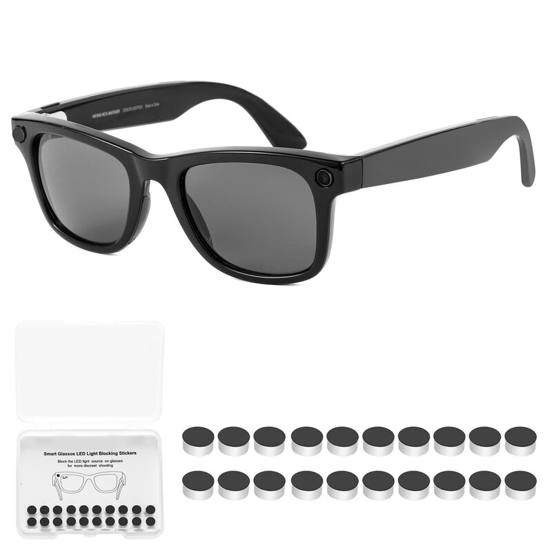 Suitable for Meta Ray-Ban Glasses Blackout Stickers, Smart Glasses Privacy Stickers, Acrylic Blackout Covers Do Not Affect Shooting