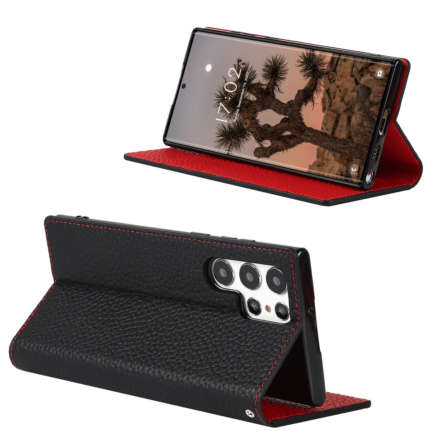 Genuine Leather Protective Case For Samsung Galaxy S24 And S25 Ultra_voghion.com