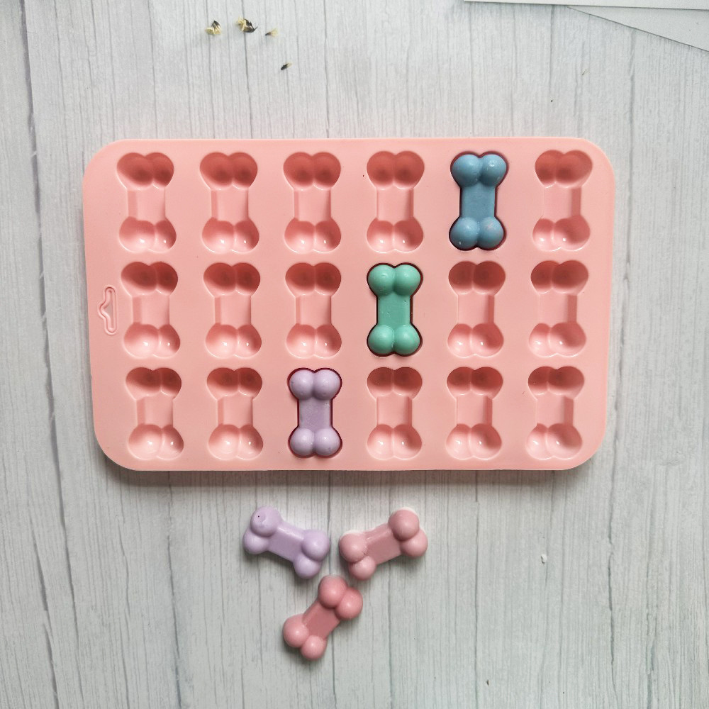 18 huesos 163 chocolate molde de silicona pastel helado pudín molde de postre jabón utensilios