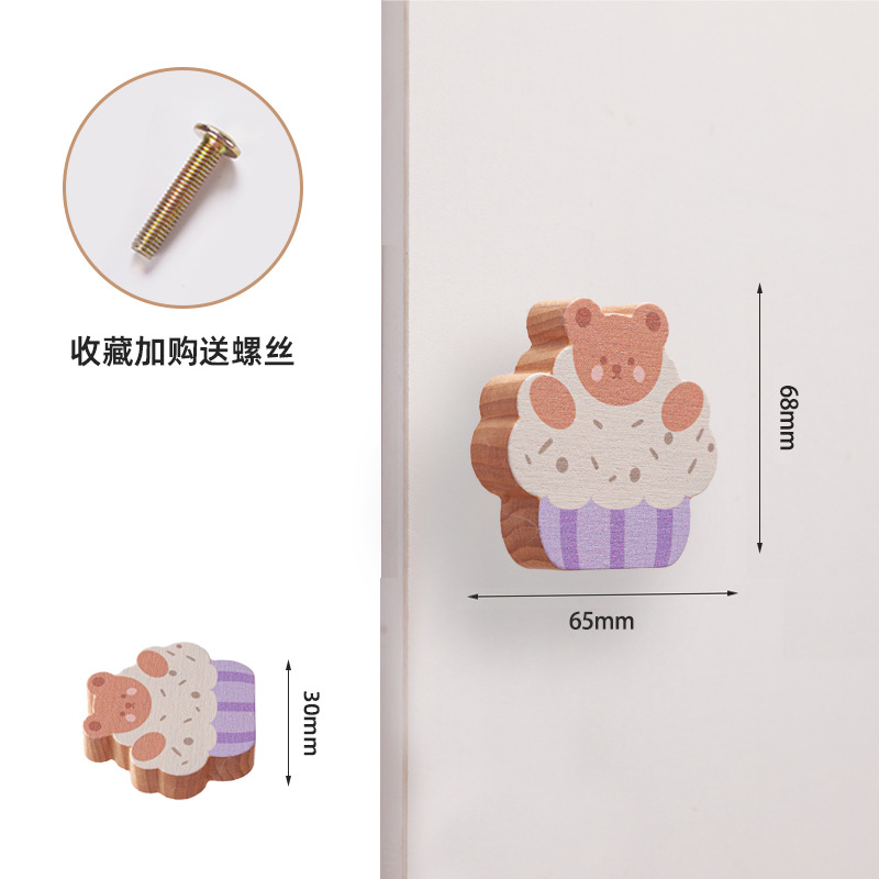 Ручка мебельная Puppy Wardrobe медведь с тортом