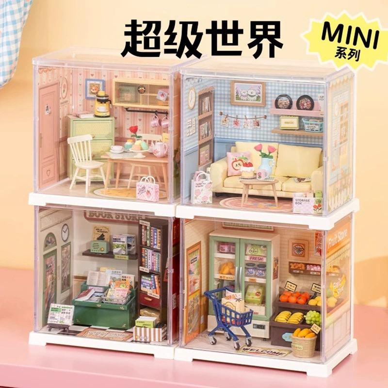 Small hut, three dimensional brainteaser, toy, DIY house