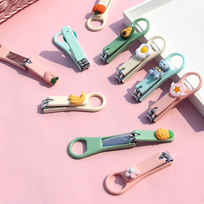 Cute Cartoon Girl Heart-Shaped Nail Clipper Single Pack Portable Creative Children's Nail Cutter Small Household Nail Scissors