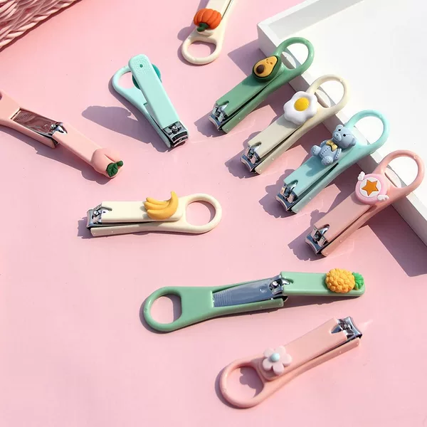 Cute Cartoon Girl Heart-Shaped Nail Clipper Single Pack Portable Creative Children's Nail Cutter Small Household Nail Scissors